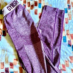Gymshark Women's Heathered Purple Leggings